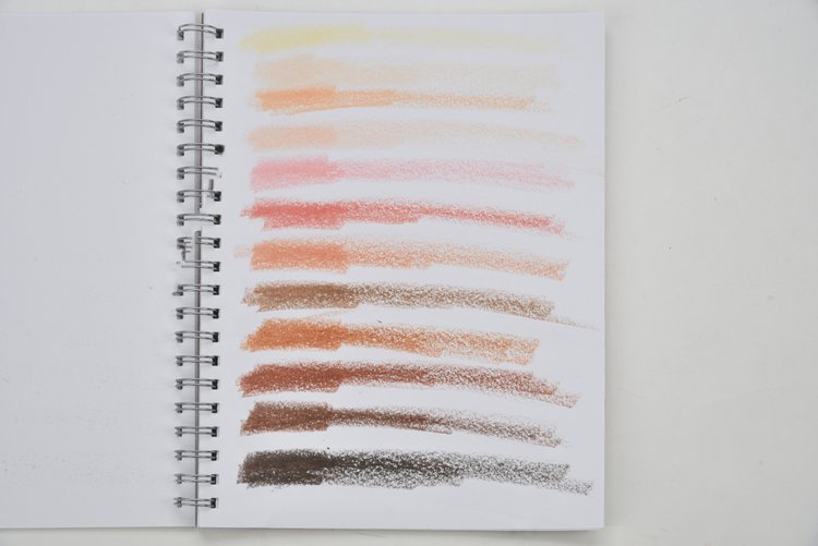 12 Skin Tones Stick Crayons — FILANA